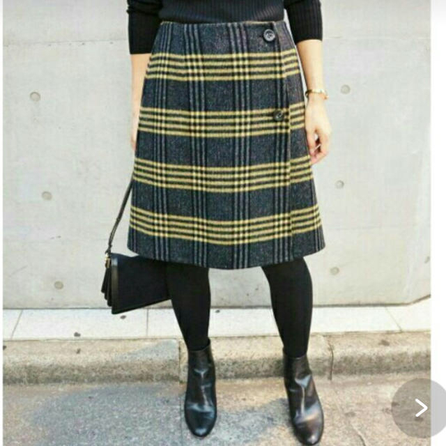 IENA(イエナ)のWフェスリバーシブルスカート レディースのスカート(ひざ丈スカート)の商品写真