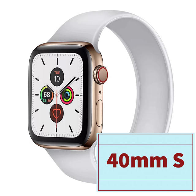 Apple Watch ソロループバンド　ホワイト　40mm S メンズの時計(その他)の商品写真