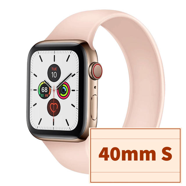 Apple Watch ソロループバンド　ピンク　40mm S メンズの時計(その他)の商品写真