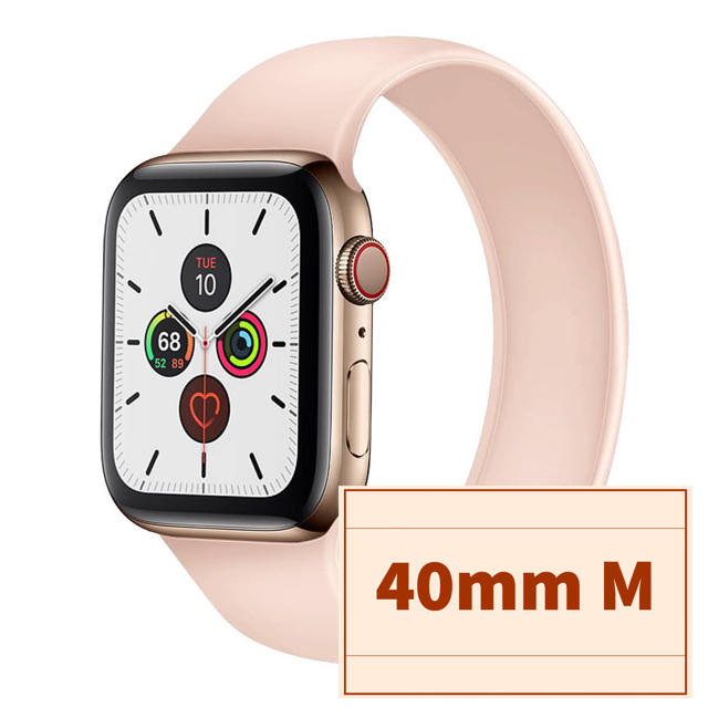 Apple Watch ソロループバンド　ピンク　40mm M メンズの時計(その他)の商品写真