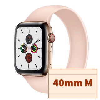 Apple Watch ソロループバンド　ピンク　40mm M(その他)