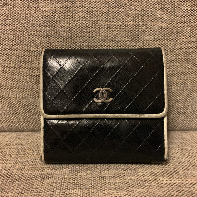 CHANEL シャネル 財布 黒 ブラック 正規品 ビコローレ