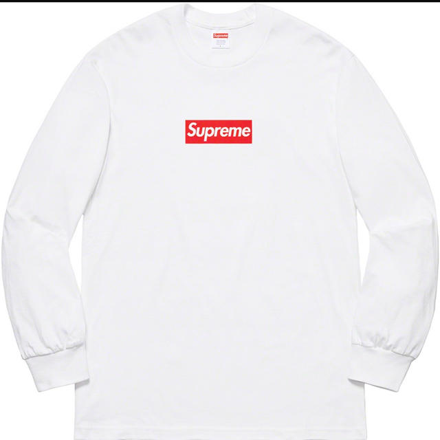 supreme Box Logo L/S Tee white Lサイズ