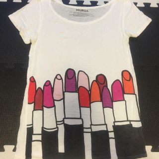 ムルーア(MURUA)のMURUAリップ柄Tシャツ(Tシャツ(半袖/袖なし))