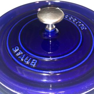 ストウブ(STAUB)のSTAUB cocotte 22cm ブルー　フタのみ　ストウブ　ココット(鍋/フライパン)