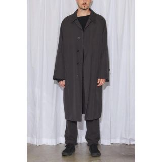 コモリ(COMOLI)のcomoli コモリ 19ss バルカラーコート black 黒(ステンカラーコート)