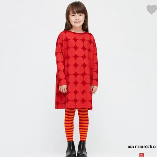 UNIQLO(ユニクロ)の新品／未使用　ユニクロ　マリメッコ　チュニック　キッズ　120cm  キッズ/ベビー/マタニティのキッズ服女の子用(90cm~)(ワンピース)の商品写真