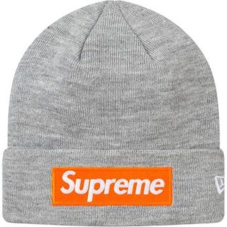 シュプリーム(Supreme)のSupreme New Era Box Logo Beanie Grey(ハット)