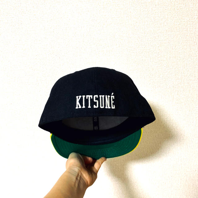 MAISON KITSUNE'(メゾンキツネ)のMAISON KISUNE’ PARISIEN NEW ERA CAP メンズの帽子(キャップ)の商品写真