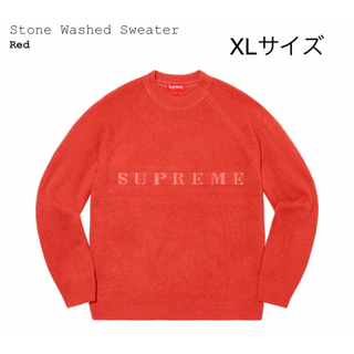 シュプリーム(Supreme)のsupreme Stone Washed Sweater Red(スウェット)