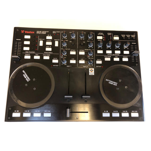 Pioneer(パイオニア)のvestax vcl-100 ターンテーブル DJコントローラー ブラック 楽器のDJ機器(DJコントローラー)の商品写真