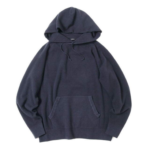 COMOLI(コモリ)の【19AW/希少品】comoli 製品染ニットパーカー 【定価50,600円】 メンズのトップス(パーカー)の商品写真