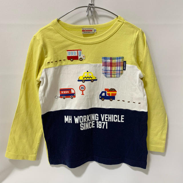 mikihouse(ミキハウス)のミキハウス　110 長袖TシャツロンT WV キッズ/ベビー/マタニティのキッズ服男の子用(90cm~)(Tシャツ/カットソー)の商品写真