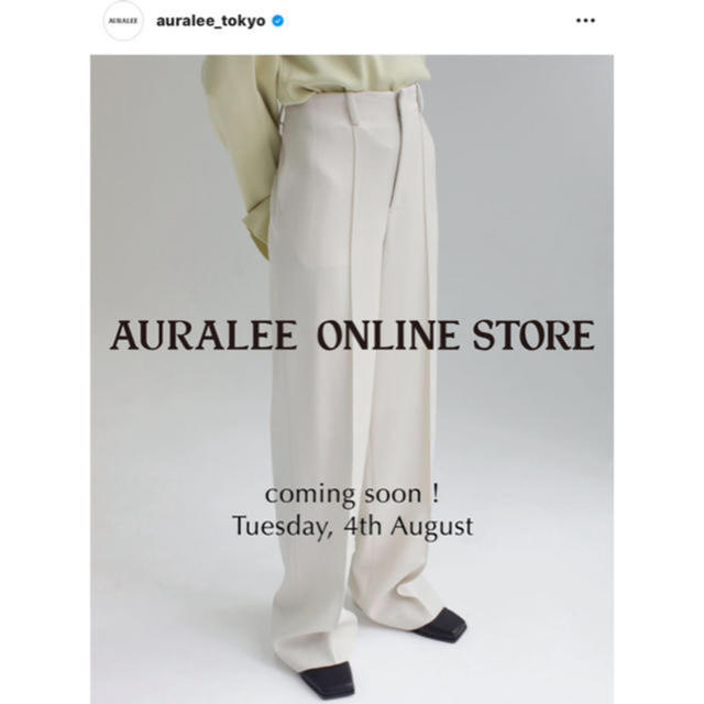 AURALEE WOOL MAX SERGE SLACKS 20AW