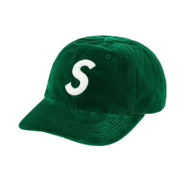 GreenサイズVelvet S Logo 6-panel Cap 緑