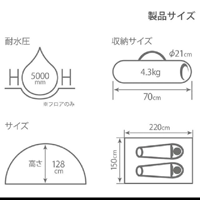 【送料無料】DOD カンガルーテント(s) タン　T2-616-TN