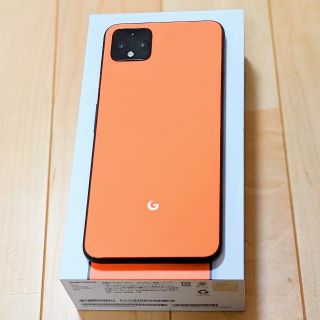 アンドロイド(ANDROID)の美品/希少品！Google Pixel4XL 64GB Oh So Orange(スマートフォン本体)