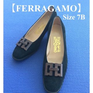 フェラガモ(Ferragamo)の【FERRAGAMO】フェラガモ　ローヒールパンプス　スエード(ハイヒール/パンプス)