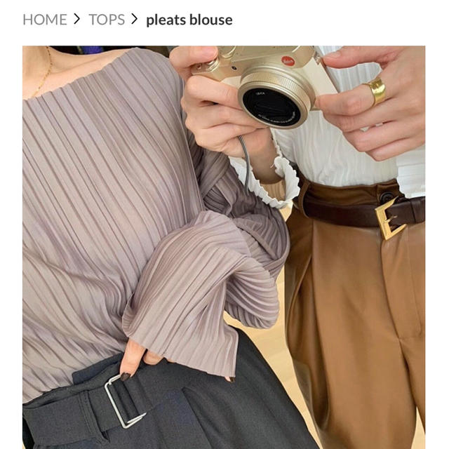 TODAYFUL(トゥデイフル)のpleats blouse. nuebyas  レディースのトップス(シャツ/ブラウス(長袖/七分))の商品写真