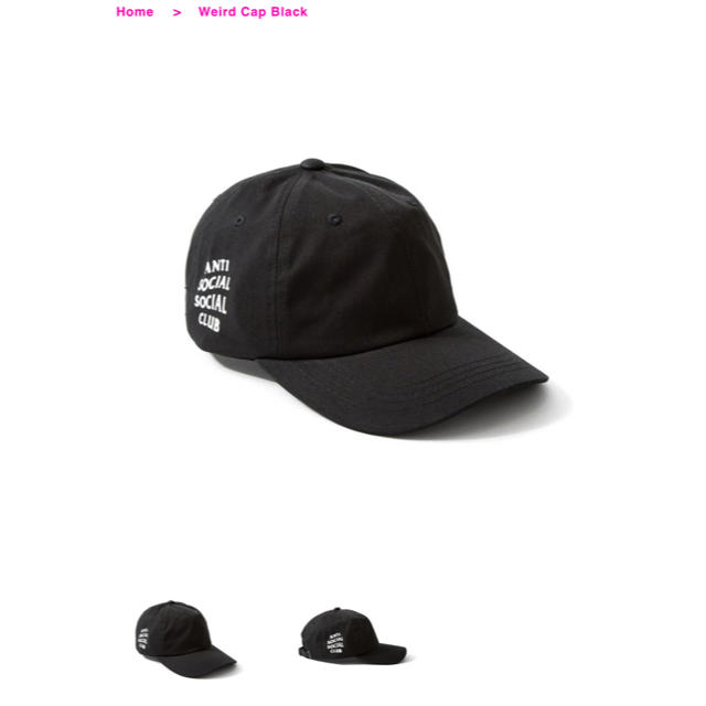 キャップ 帽子  Weird Cap Black ASSC メンズの帽子(キャップ)の商品写真