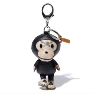 アベイシングエイプ(A BATHING APE)のBAPE MCM Key Chain Black エイプ(キーホルダー)