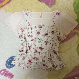 ページボーイ(PAGEBOY)のPAGEBOY 花柄シャツ(Tシャツ(半袖/袖なし))