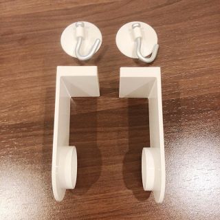 ムジルシリョウヒン(MUJI (無印良品))の無印　キッチンペーパーホルダー　フック　セット(収納/キッチン雑貨)