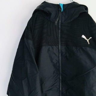 プーマ(PUMA)の◆激レア◆ 90s プーマ ナイロンジャケット ブルゾン ワンポイント 黒 古着(ナイロンジャケット)