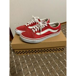 ヴァンズ(VANS)のタイムセール！VANS OLD SKOOL DX 赤　23.5センチ(スニーカー)