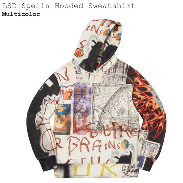 Supreme(シュプリーム)のXL Supreme LSD Spells Hooded Sweatshirt メンズのトップス(パーカー)の商品写真