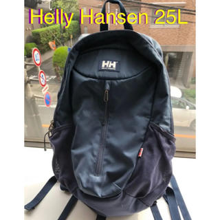 ヘリーハンセン(HELLY HANSEN)の美品 ヘリーハンセン ディパック 25L ネイビー(バッグパック/リュック)