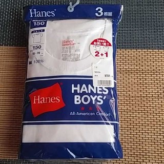 ヘインズ(Hanes)の未開封Hanesﾍｲﾝｽﾞ150cm半袖丸首シャツ3枚セット(Tシャツ/カットソー)