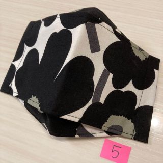 マリメッコ(marimekko)のボックス　インナーマスク　黒5(その他)