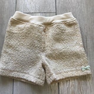 ジーユー(GU)の5000様専用　GU ショートパンツ 120 オフホワイト  ラメ入り　キッズ　(パンツ/スパッツ)