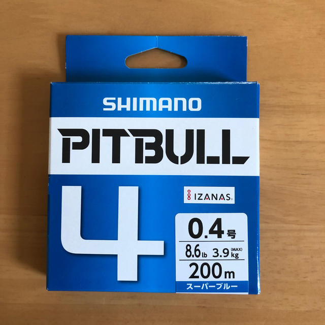 SHIMANO(シマノ)のPITBULL  0.4号　200m  PEライン1回使用 スポーツ/アウトドアのフィッシング(釣り糸/ライン)の商品写真