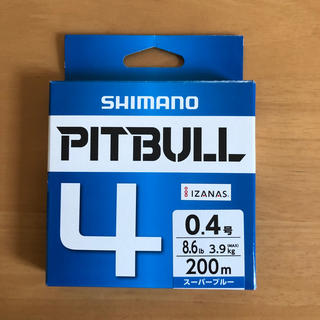 シマノ(SHIMANO)のPITBULL  0.4号　200m  PEライン1回使用(釣り糸/ライン)