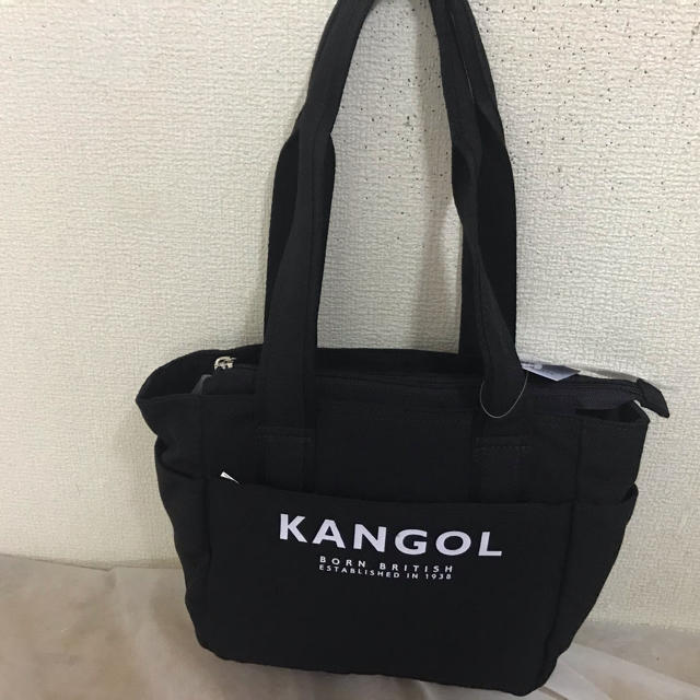 KANGOL(カンゴール)のカンゴールバ 厚手キャンバストー250-2004ブラック¥5600→¥2650 レディースのバッグ(トートバッグ)の商品写真