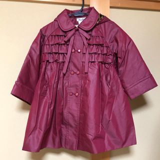 美品　女の子　高級　コート　フリル　110(コート)