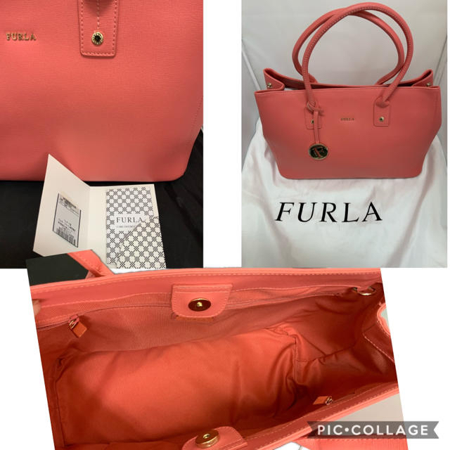 Furla(フルラ)のフルラ　トートバッグ　コーラルピンク　超美品です！早いもの勝ちですよ！ レディースのバッグ(トートバッグ)の商品写真