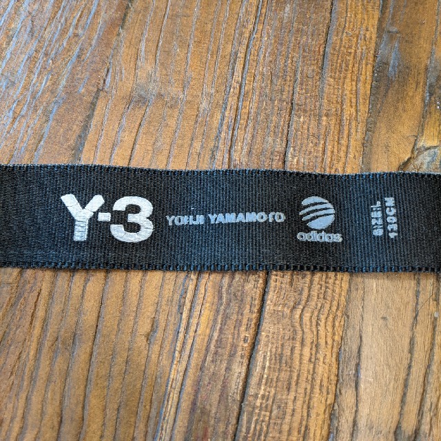 Y-3 定番ベルト ブラック 刺繍