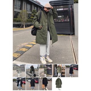 ザラ(ZARA)のコート　カーキ(モッズコート)