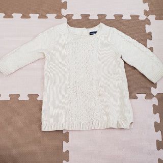 ベビーギャップ(babyGAP)の白ニットワンピース(ニット/セーター)