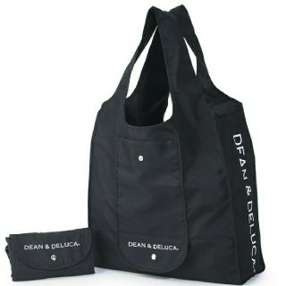 ディーンアンドデルーカ(DEAN & DELUCA)のDEAN&DELUCA  ショッピングバッグ  黒&白(エコバッグ)