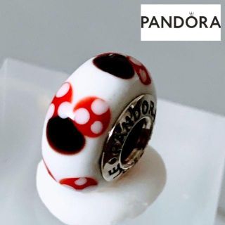 スワロフスキー(SWAROVSKI)の【新品】PANDORA パンドラ コラボ ガラスチャーム  ディズニー ミニー(チャーム)