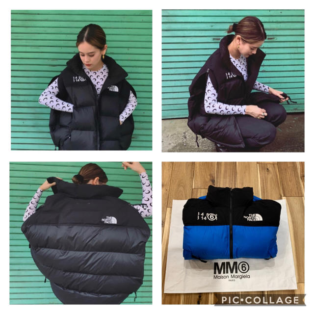 MM6(エムエムシックス)のレア MM6 マルジェラ NORTH FACE ヌプシ ダウンジャケット S レディースのジャケット/アウター(ダウンジャケット)の商品写真