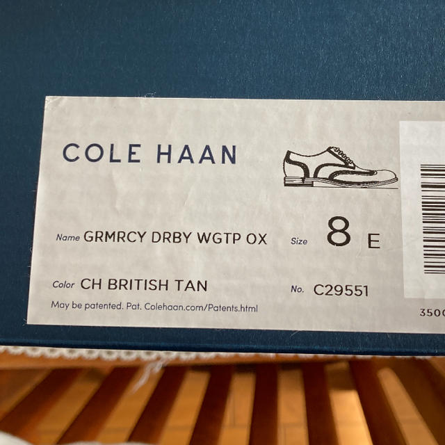 Cole Haan(コールハーン)のCOLE HAAN GRMRCY DRBY WGTP OX メンズの靴/シューズ(ドレス/ビジネス)の商品写真