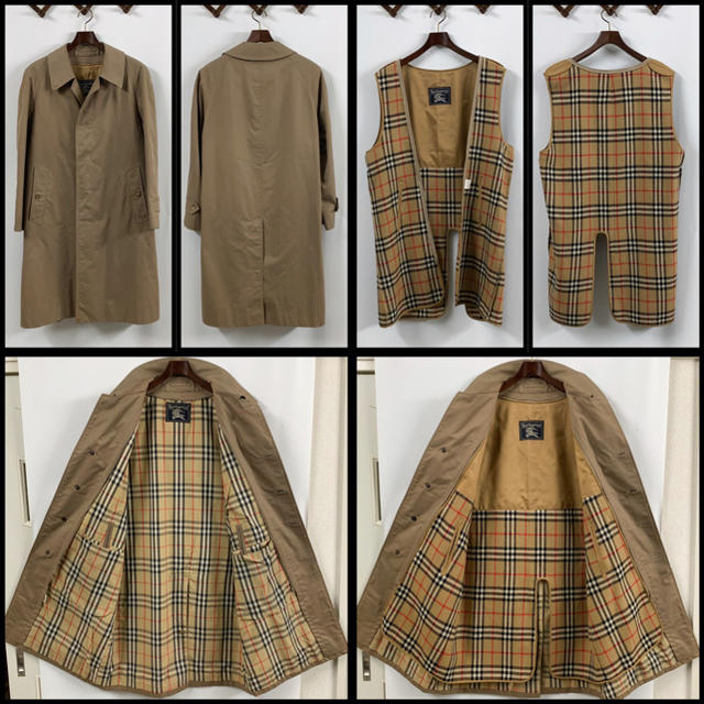 BURBERRY バーバリー ステンカラーコート ブラウン ライナー付 美品 BURBERRY バーバリー ステンカラーコート ブラウン ライナー付 美品