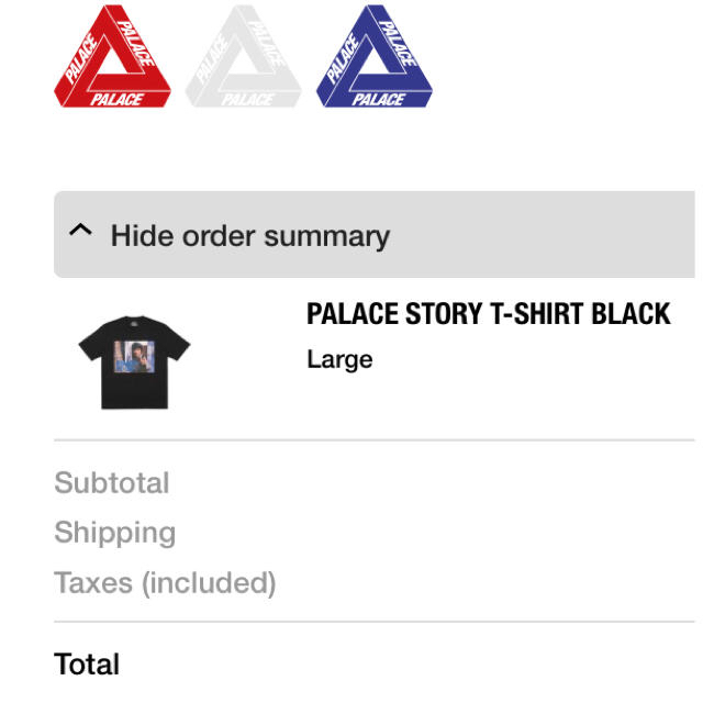 PALACE SKATEBOARDS PALACE STORY T-SHIRT