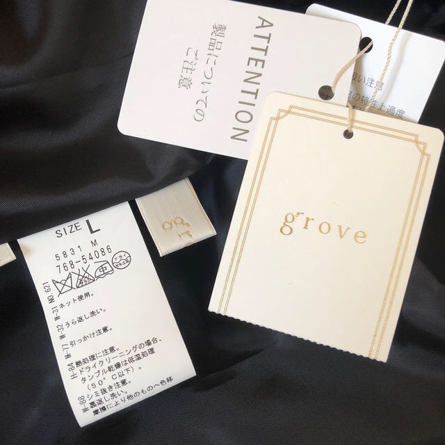 grove(グローブ)のグローブ★未使用！ワンピース　Lサイズ レディースのワンピース(ひざ丈ワンピース)の商品写真