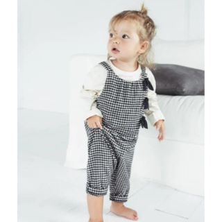 ザラキッズ(ZARA KIDS)の新品zarababyチェック柄サロペット(ワンピース)